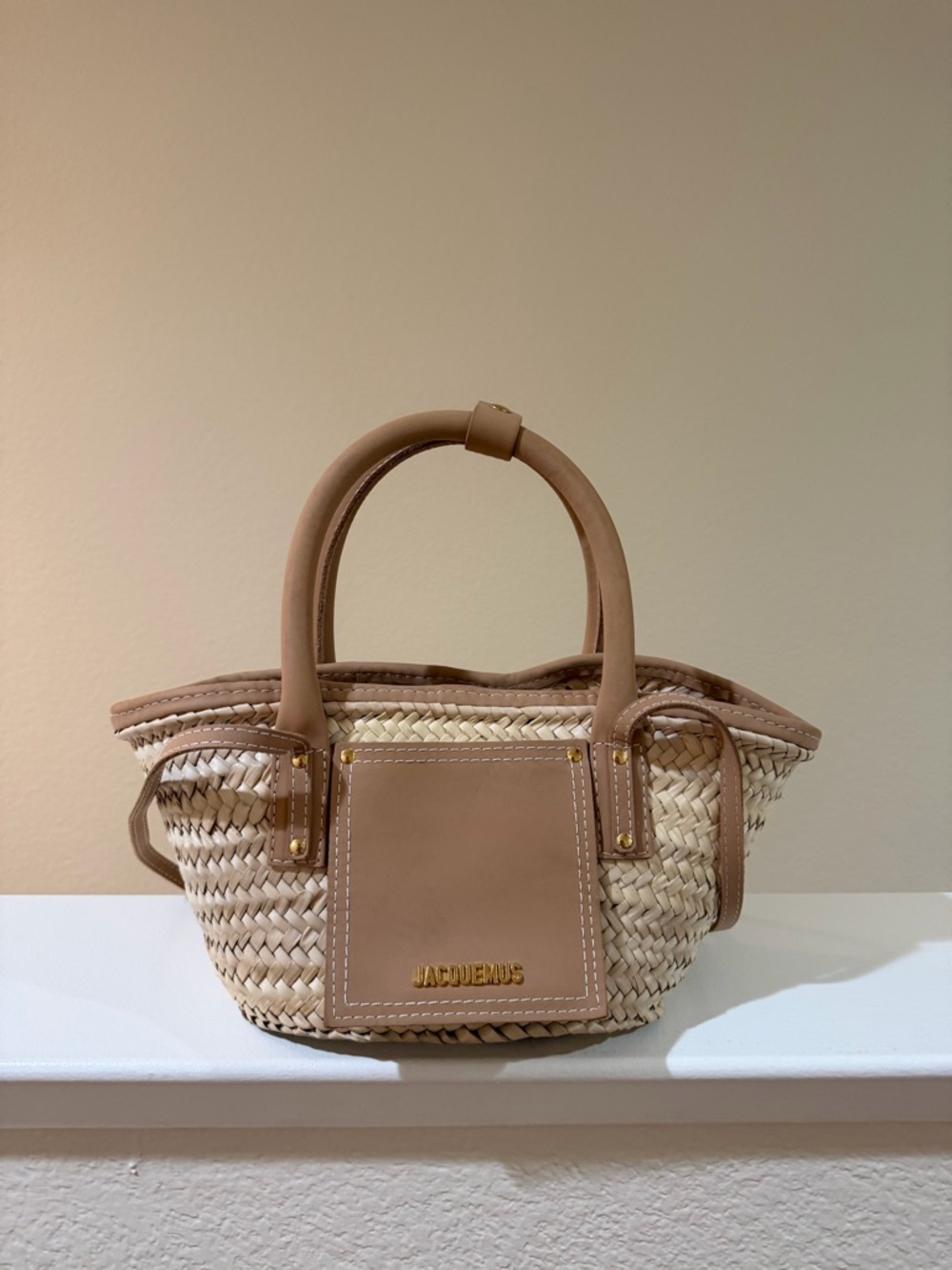 Jacquemus - Mini beach basket bag - Light Brown